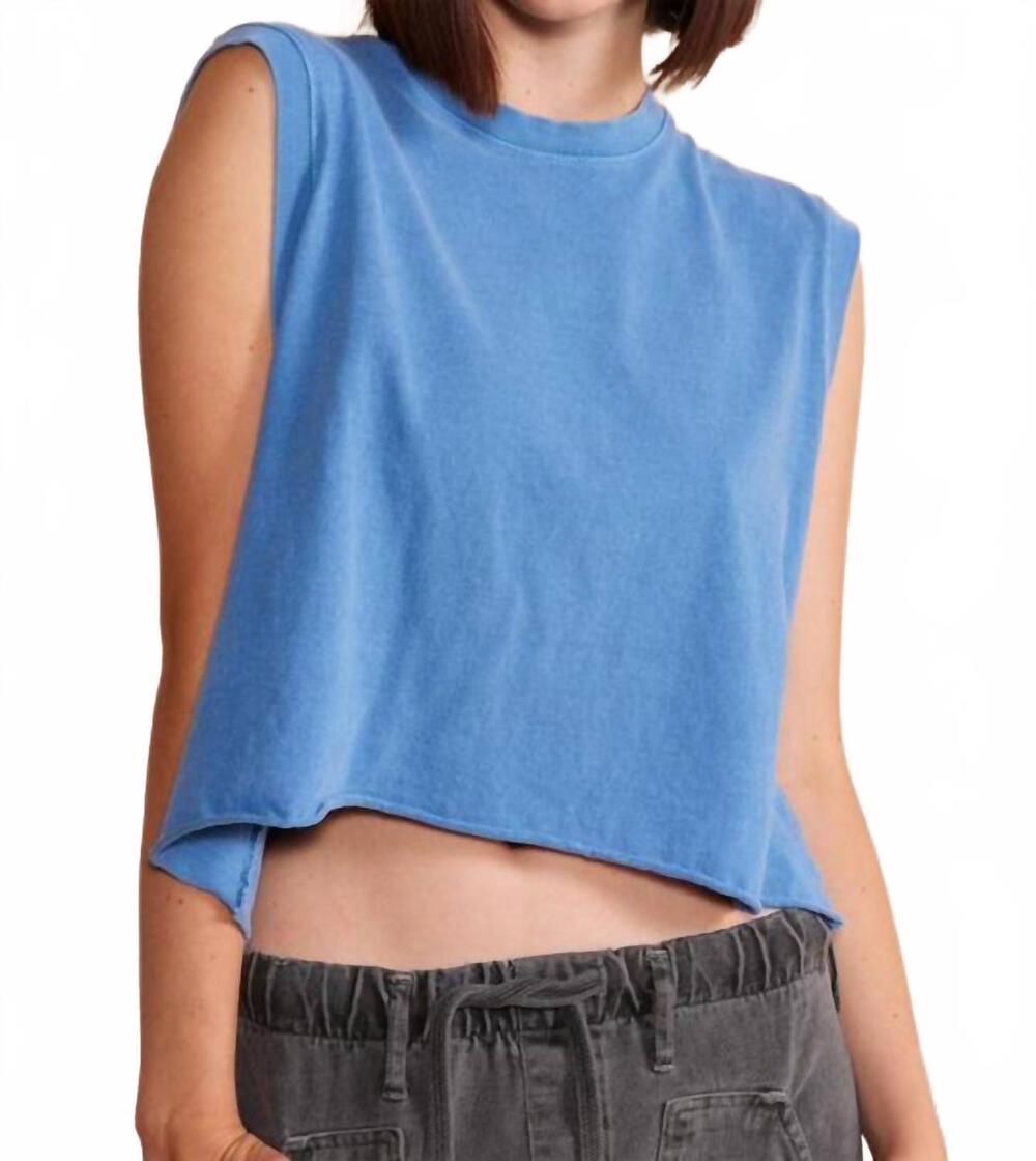 NEW PEOPLE OF LEISURE ana tank top in ocean blue